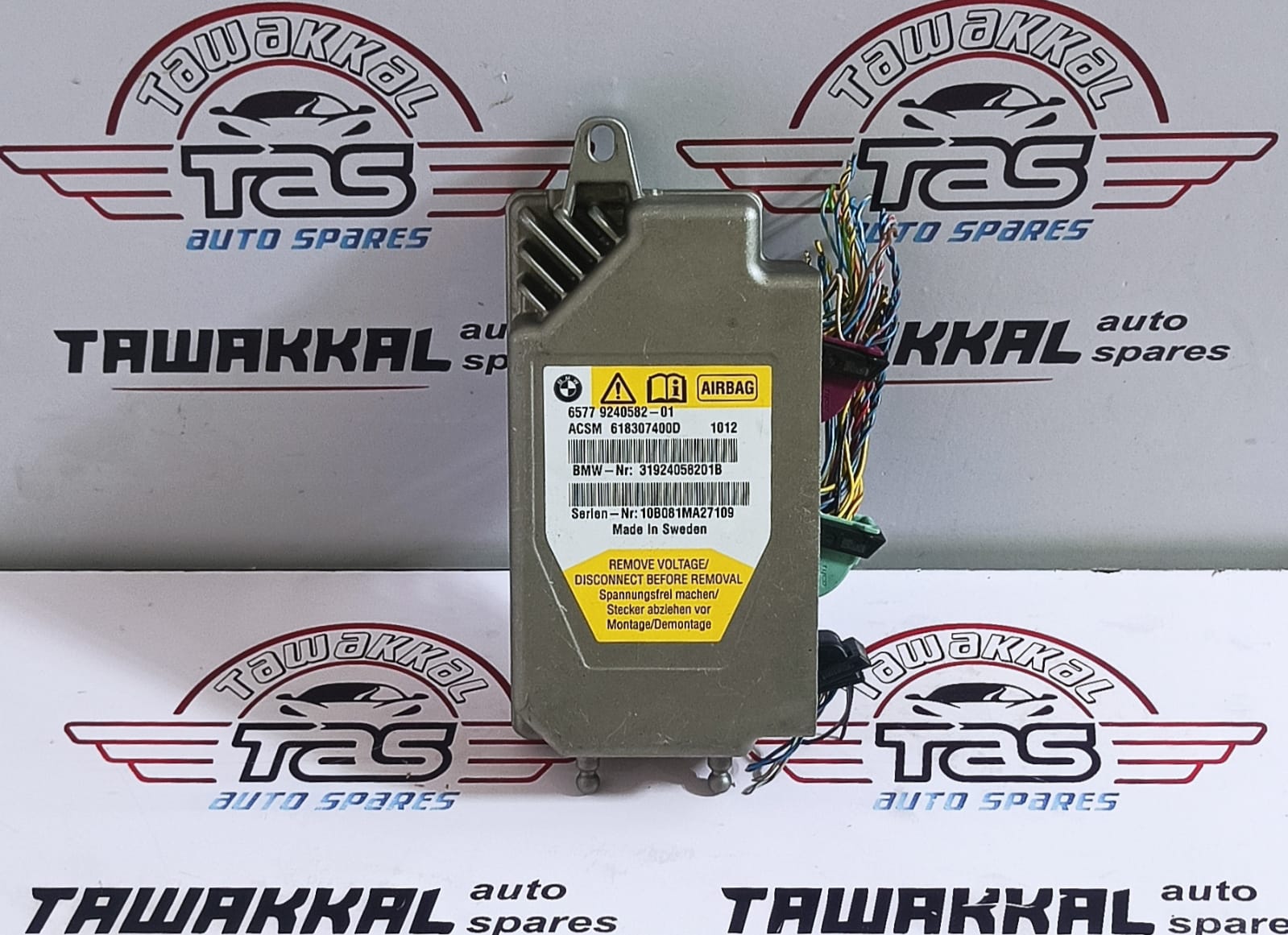 2010-2016 BMW 5 Series F10 F11 Airbag Control Module 6577 9240582 01