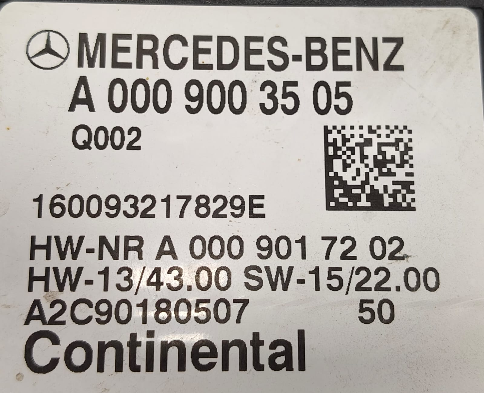 MERCEDES-BENZ C-CLASS FUEL PUMP CONTROL MODULE A0009003505 14-21 - Image 6