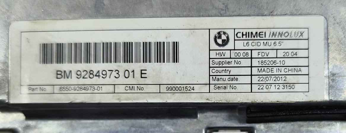 BMW 5 SERIES F10 NAVIGATION DISPLAY SCREEN 928497301E 2010-2017 - Image 7