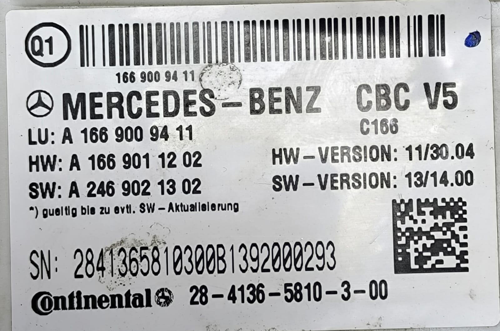 MERCEDES-BENZ ML63 AMG W166 BCM FUSE BOX SAM MODULE A1669009411 1997-2005 - Image 2