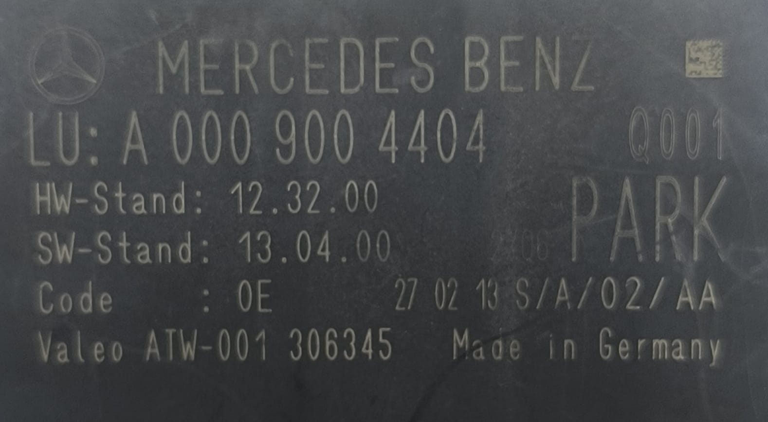 MERCEDES-BENZ E-CLASS W212 PARKING CONTROL MODULE A0009004404 2009-2016 - Image 2