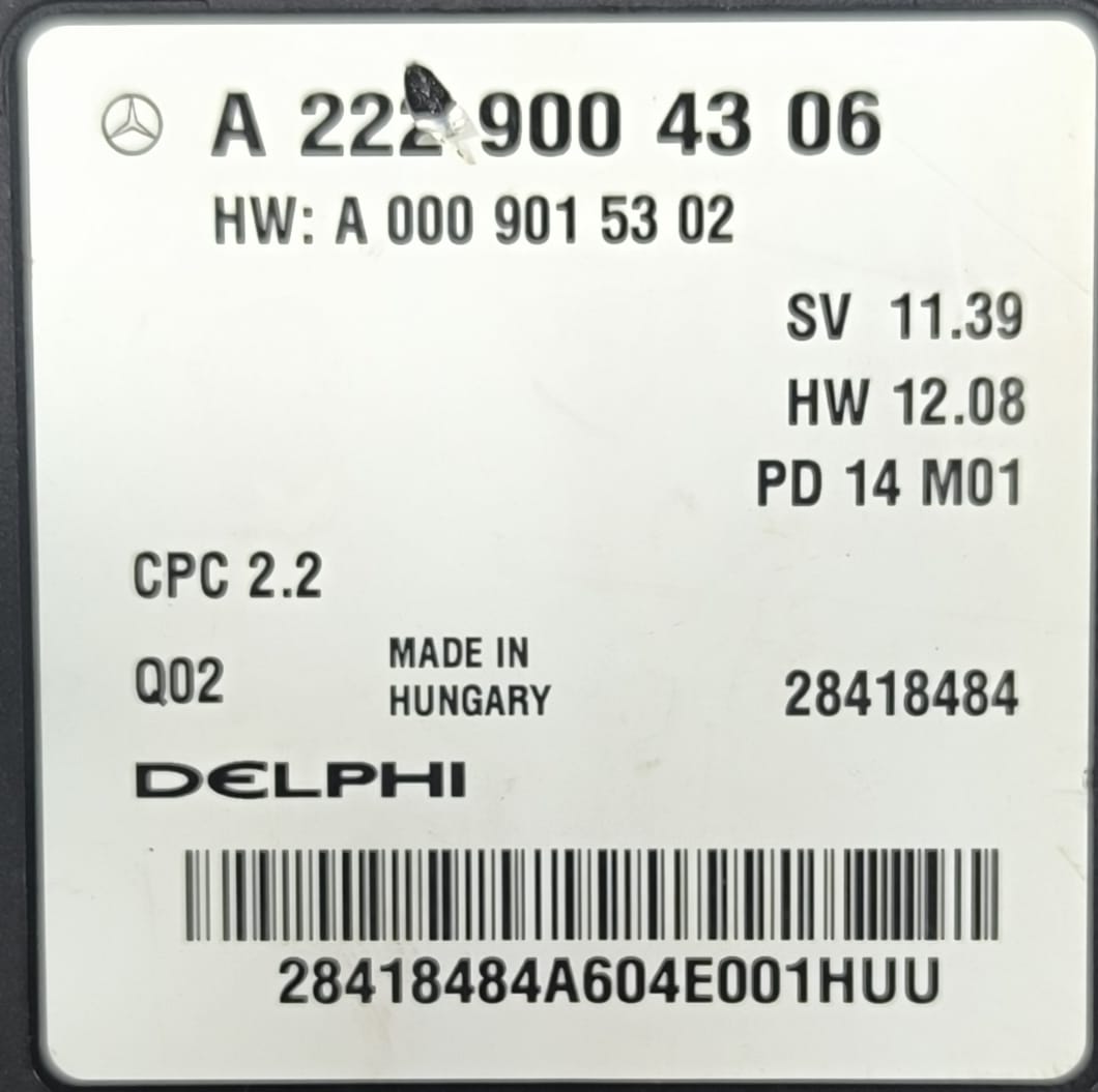 MERCEDES-BENZ S-CLASS W222 TRANSMISSION CONTROL MODULE A2229004306 2013-2020 - Image 7
