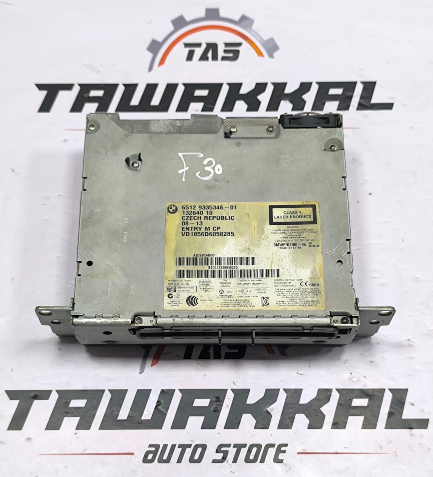 BMW F20 F22 F30 F32 NAVIGATION CONTROL HEADUNIT TAPE 9335346 2011-2021
