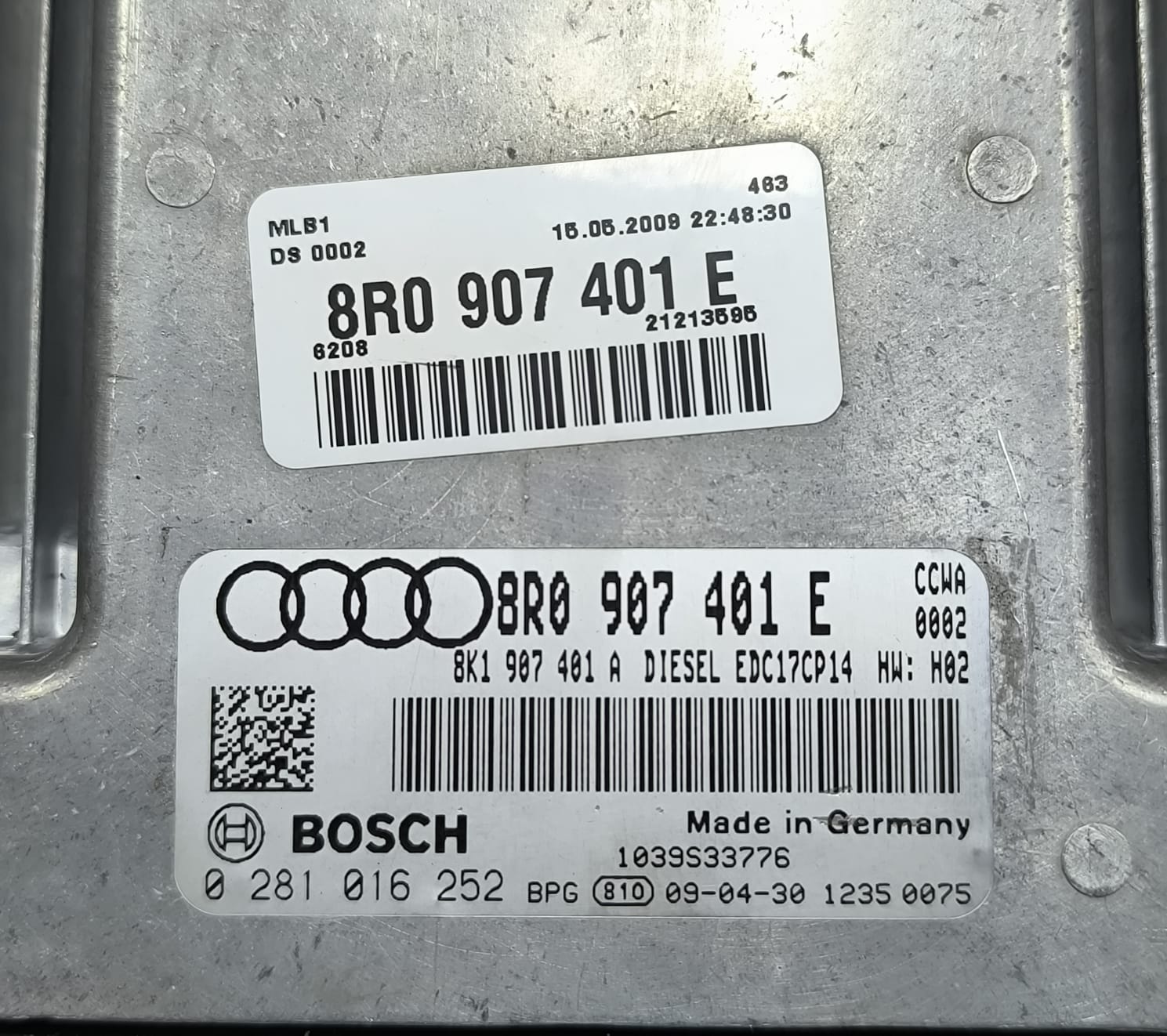 AUDI Q5 ECM ENGINE CONTROL MODULE ECU 8R0907401E 2008-2017 - Image 7