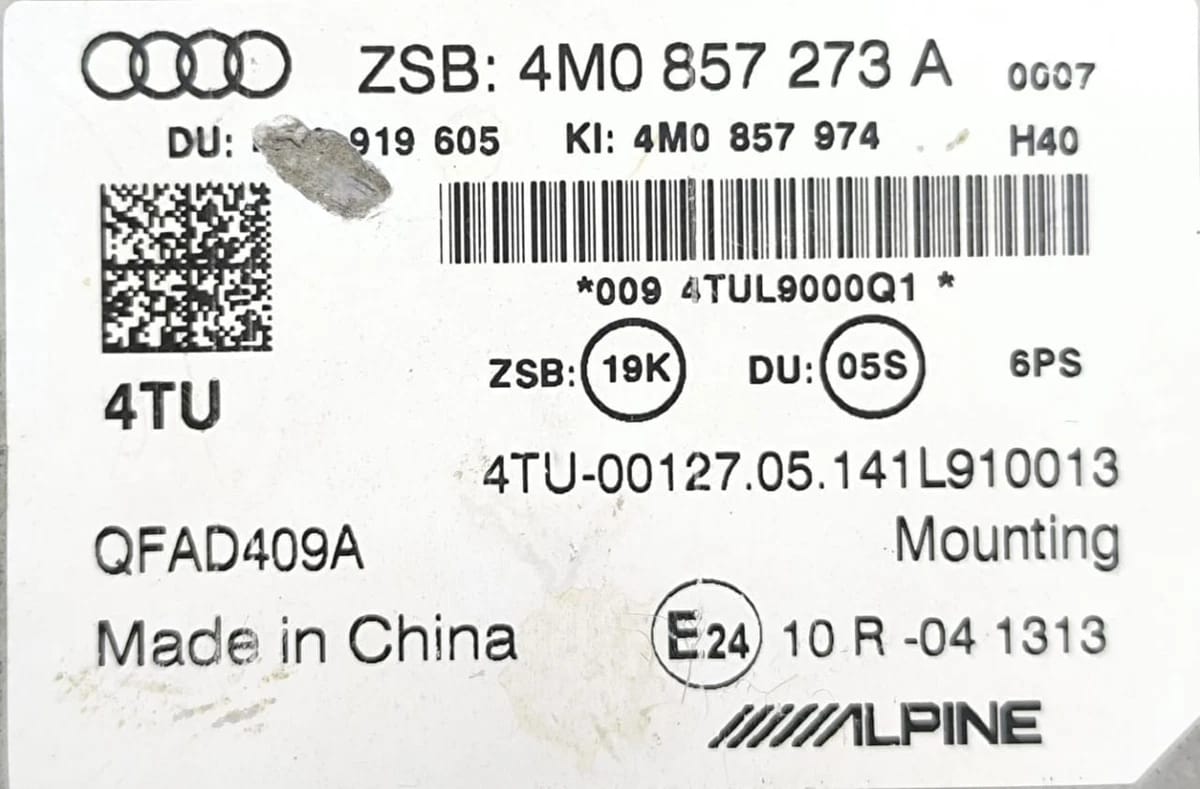 AUDI Q7 MMI LCD MULTI MEDIA CONTROL MODULE 4M0857273A 2016-2024 - Image 3