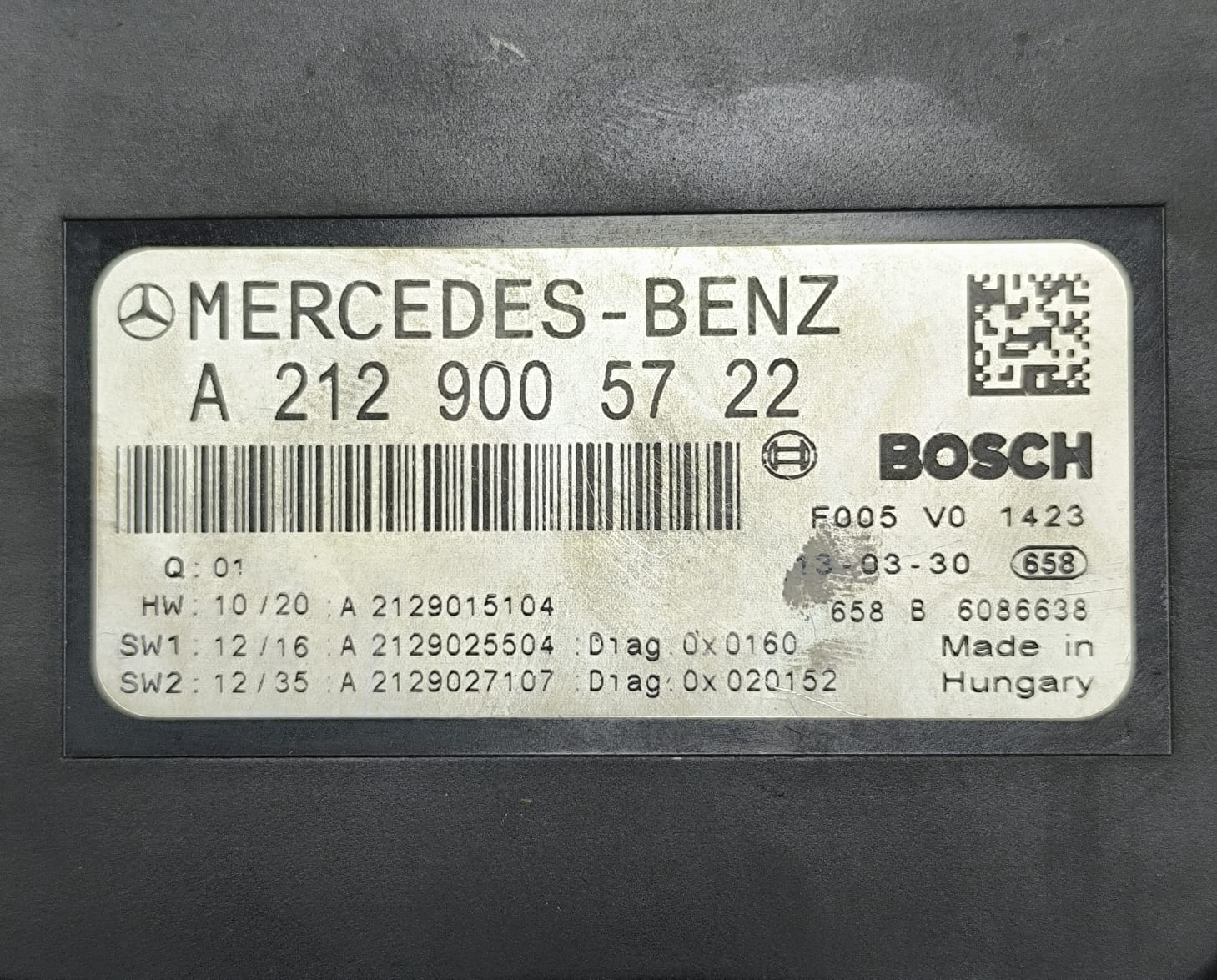MERCEDES-BENZ C-CLASS W204 FRONT SAM FUSE BOX A2129005722 2007-2014 - Image 9