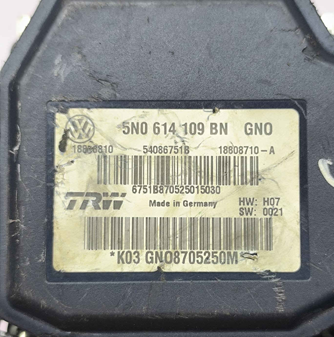 VOLKSWAGEN TIGUAN BREAK CONTROL ABS MODULE 5N0614109BN 2009-2016 - Image 6