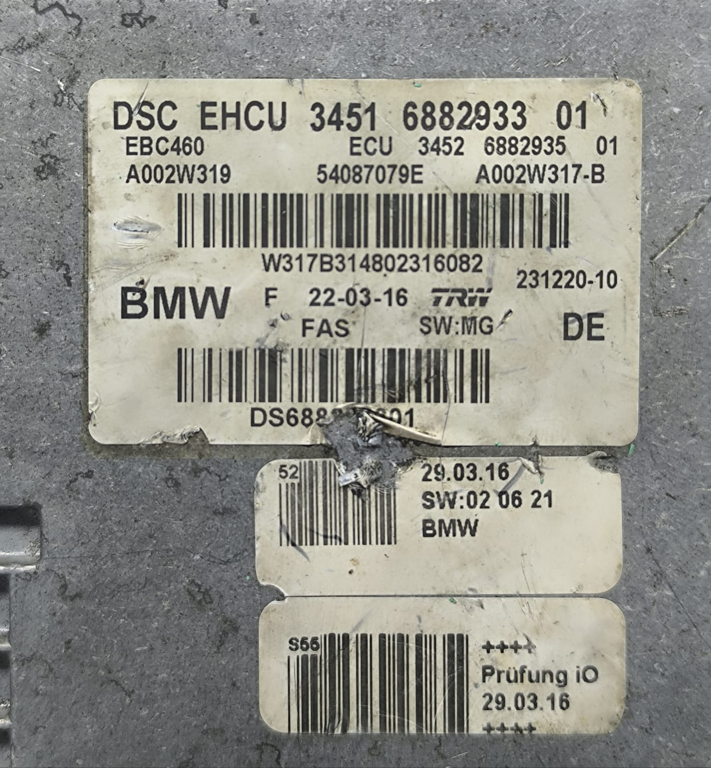 BMW 7 SERIES G11 G12 BREAK CONTROL ABS MODULE 6882933 2015-2022 - Image 7
