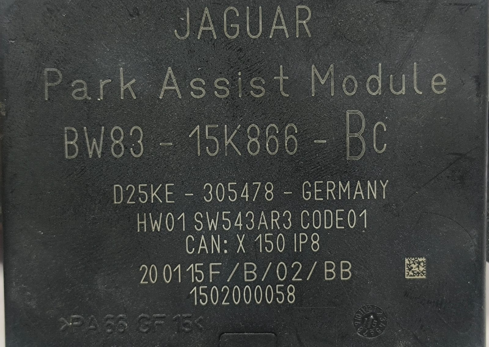 JAGAUR XF PARKING ASSIST PARKING CONTROL MODULE BW83-15K866-BC 2012-2015 - Image 7