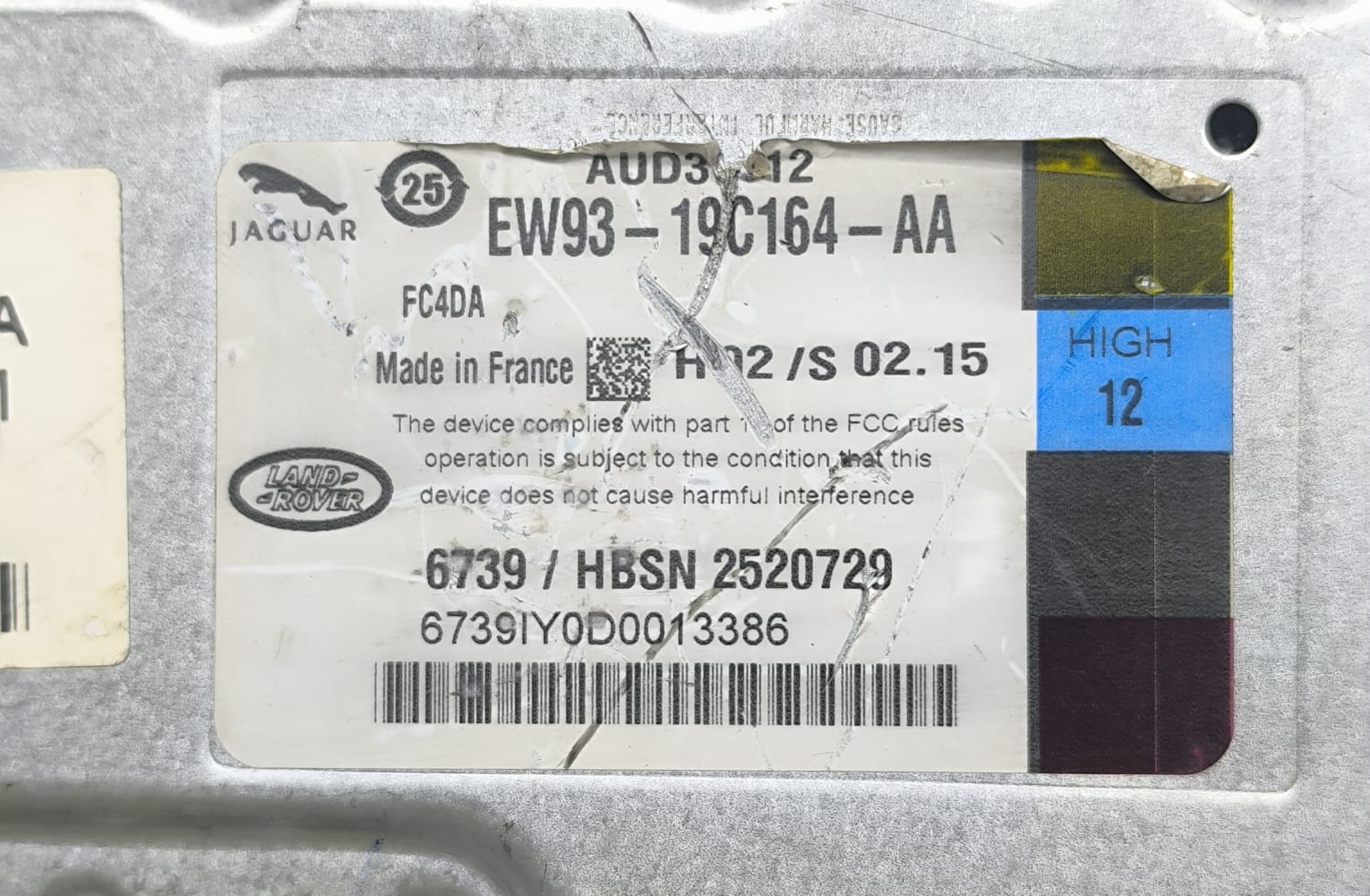 LAND ROVER JAGUAR XF RADIO SOUND AMPLIFIER EW93-19C164-AA 2012-2019 - Image 7