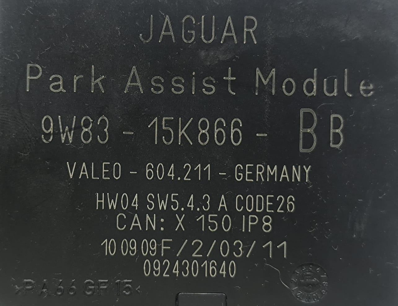 JAGUAR XF PAKING ASSIST PARKING CONTROL MODULE 9W83-15K866-BB 2009-2011 - Image 7