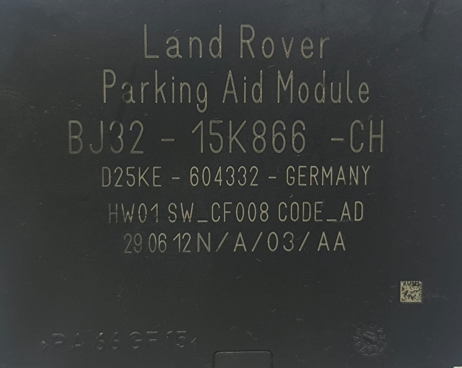 RANGE ROVER EVOQUE PARK ASSIST PARKING CONTROL MODULE BJ32-15K866-CH 2011-2015 - Image 7